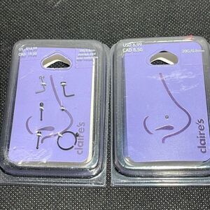 Clair’s 6 nose piercings
